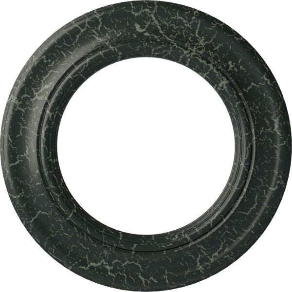 Ekena Millwork Holmdel Medallion (Canopies up to 12 7/8"), 20 7/8"OD x 12 7/8"ID x 1"P, Painted Turtle Crackle CM20HOPTC - main